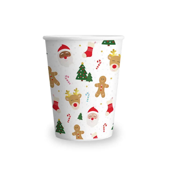 Rudolph and Santa Cups, Holiday Cups, Christmas Decorations