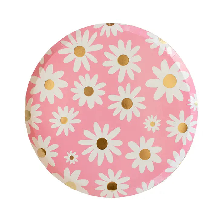 Daisy Paper Plate, Party Decorations, Smile Icon Party Supplies