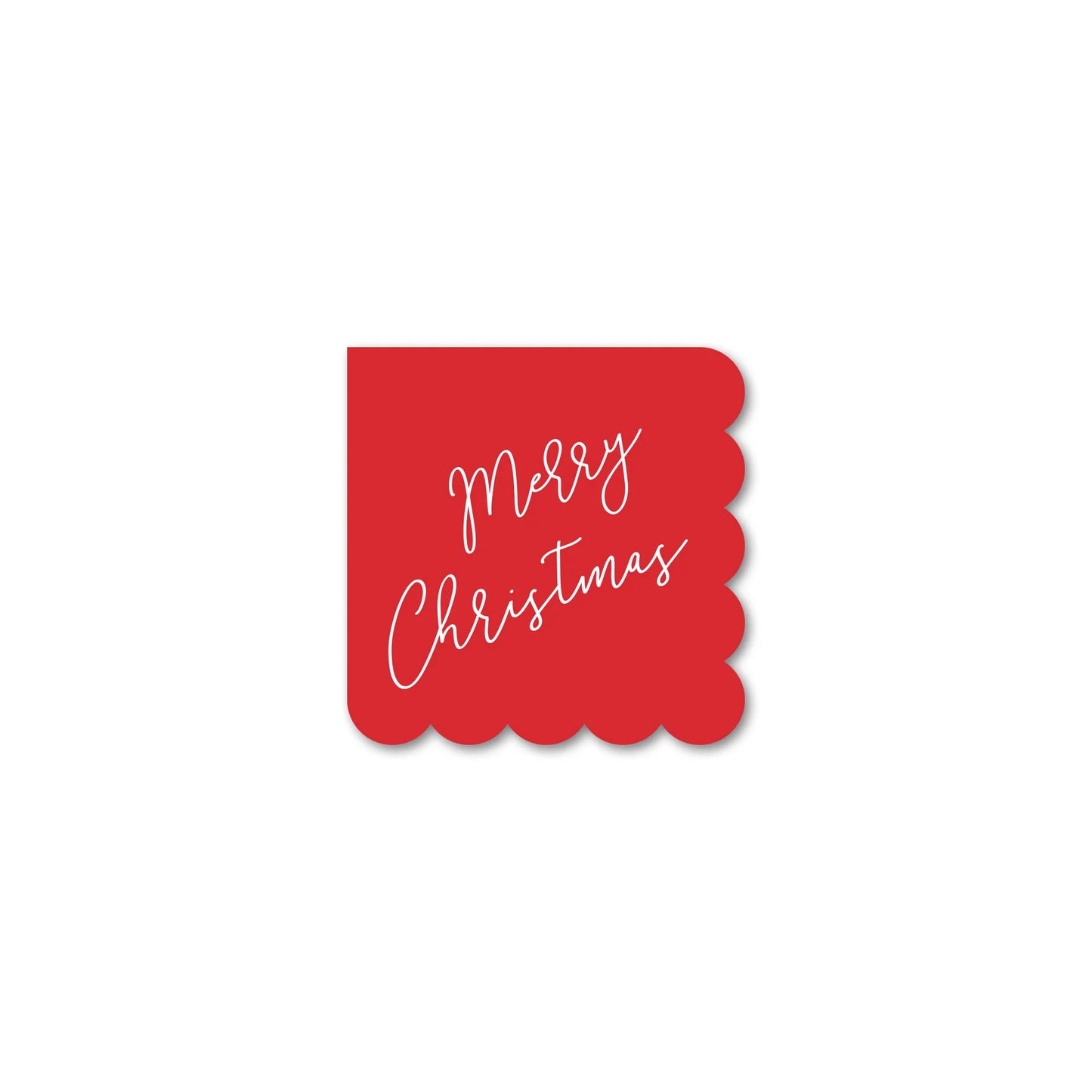 Merry Christmas Cocktail Napkin, Christmas Decorations, Party Supplies
