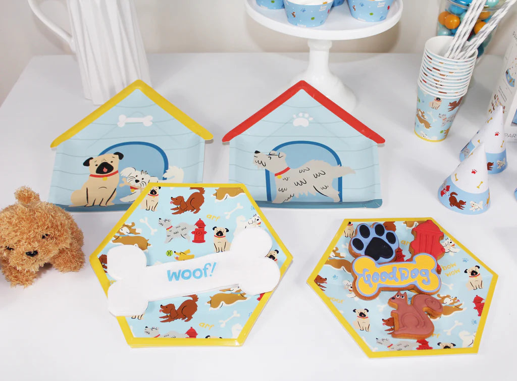 Dog Hose Paper Plate, Party Decorations, Dog Theme Party Supplies