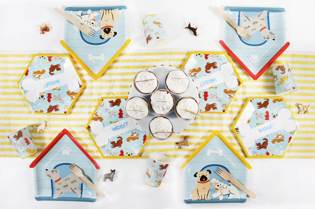 Dog Icon Paper Plate, Party Decorations, Dog Theme Party Supplies