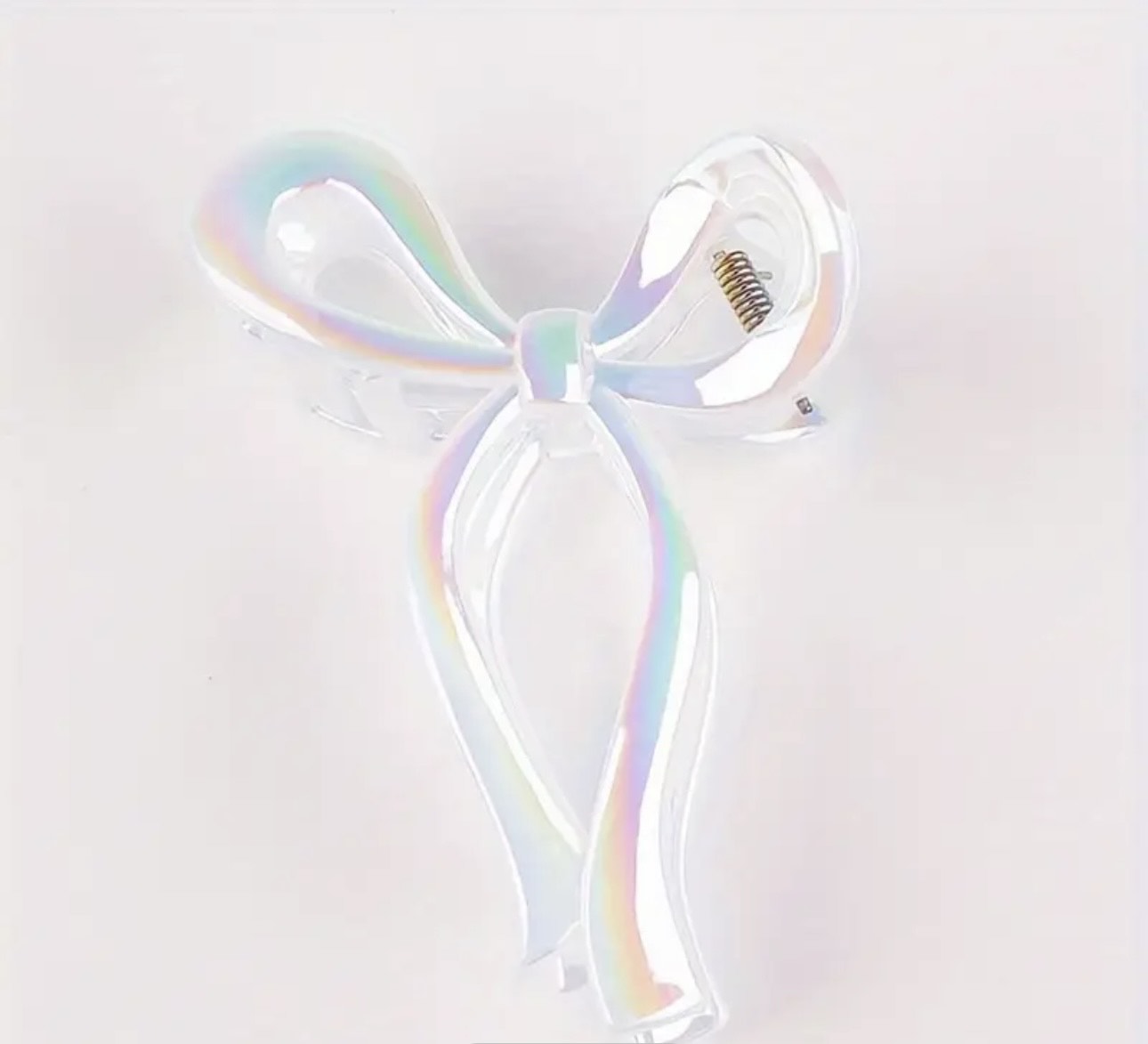 Chic Iridescent Bow Hair Clip – Stylish & Secure Hair Accessory