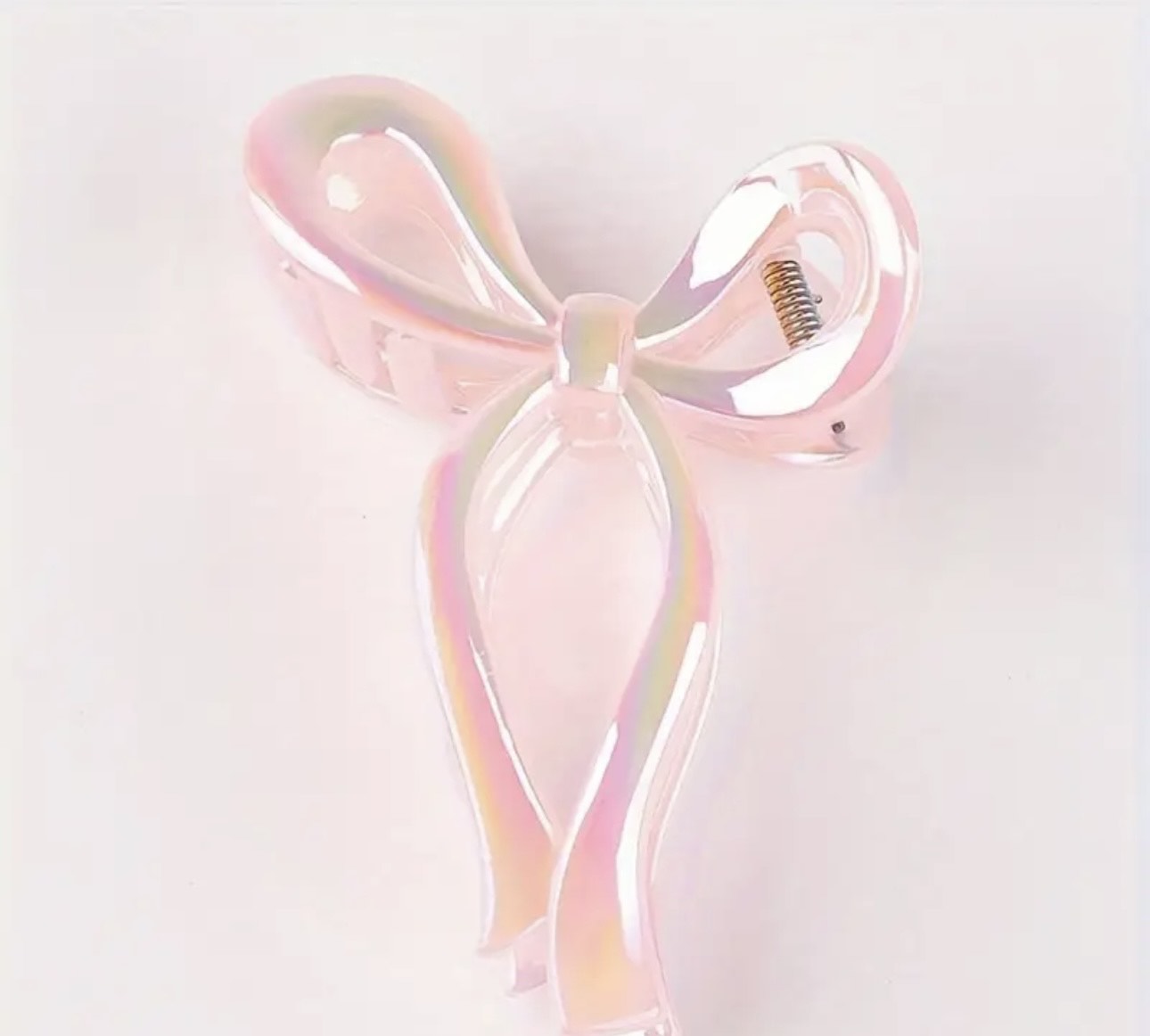 Chic Iridescent Bow Hair Clip – Stylish & Secure Hair Accessory