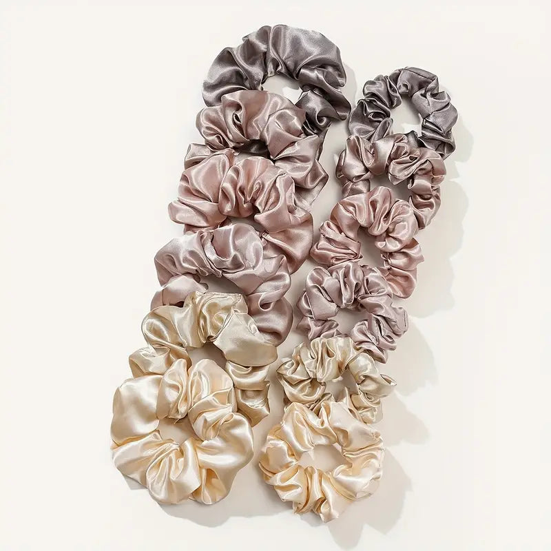 Satin Hair Scrunchy Set - Sleepover Hair Don't Care
