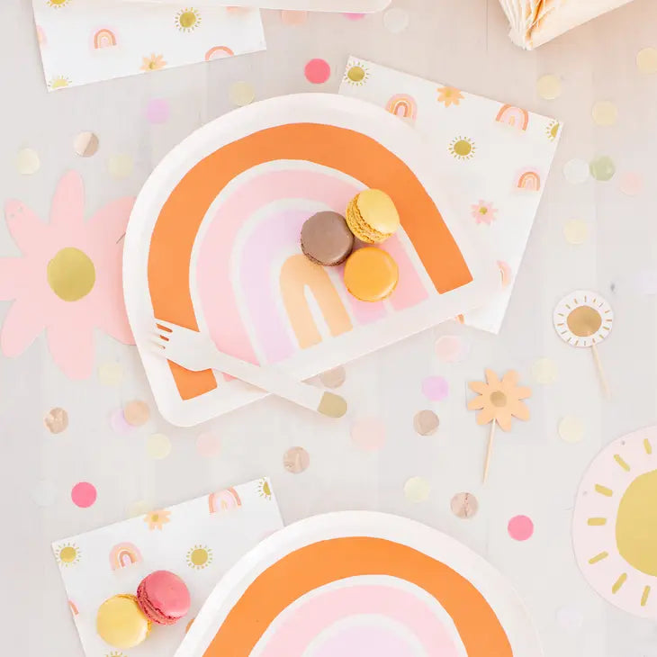 Boho Rainbow Napkin, Party Supplies, Rainbow Party