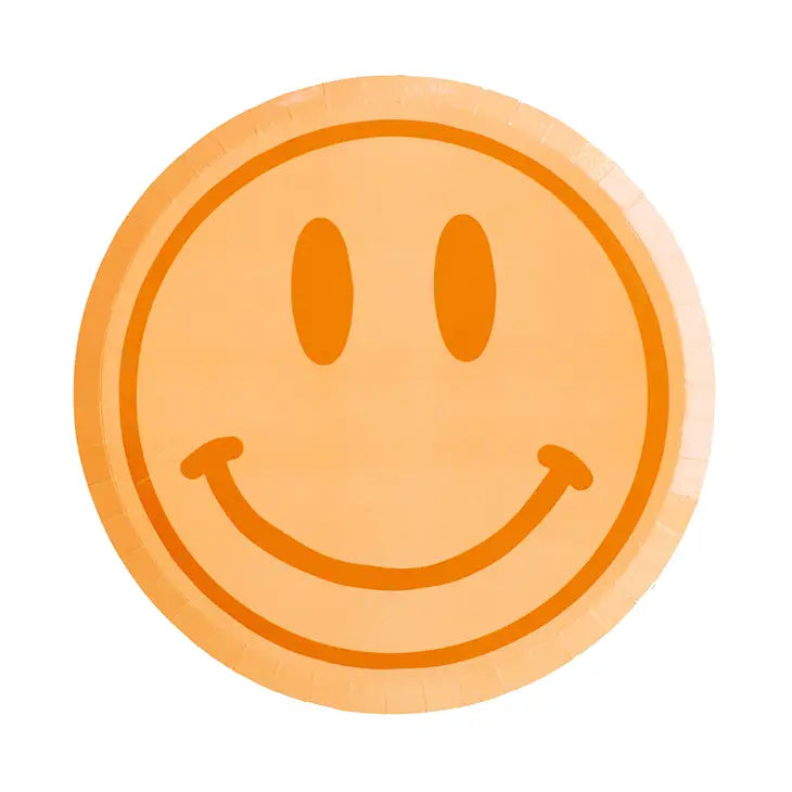 Smiley Face Paper Plate, Party Decorations, Smile Icon Party Supplies