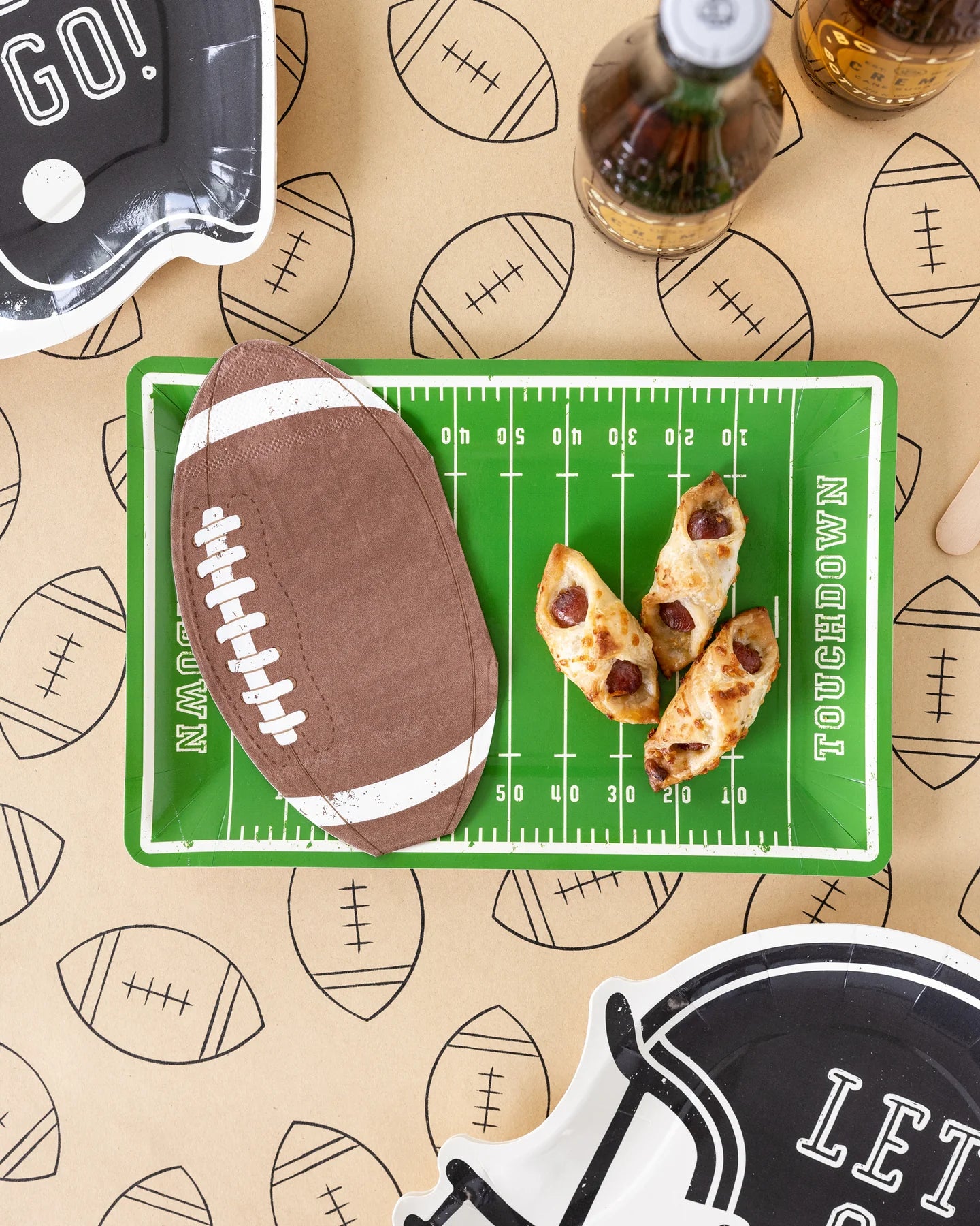 Football Napkin, Party Supplies, Sports Decorations