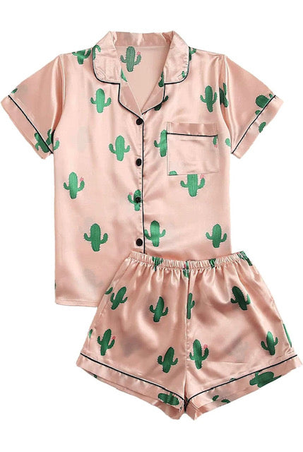 Cactus Pajamas, Sleepover Gear, Matching Pajamas