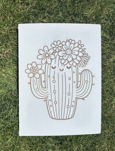 Canvas Painting DIY Kit | Painting Kit & Cactus Party Activity
