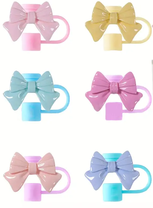 Bow Straw Toppers – Adorable Drink Accessories